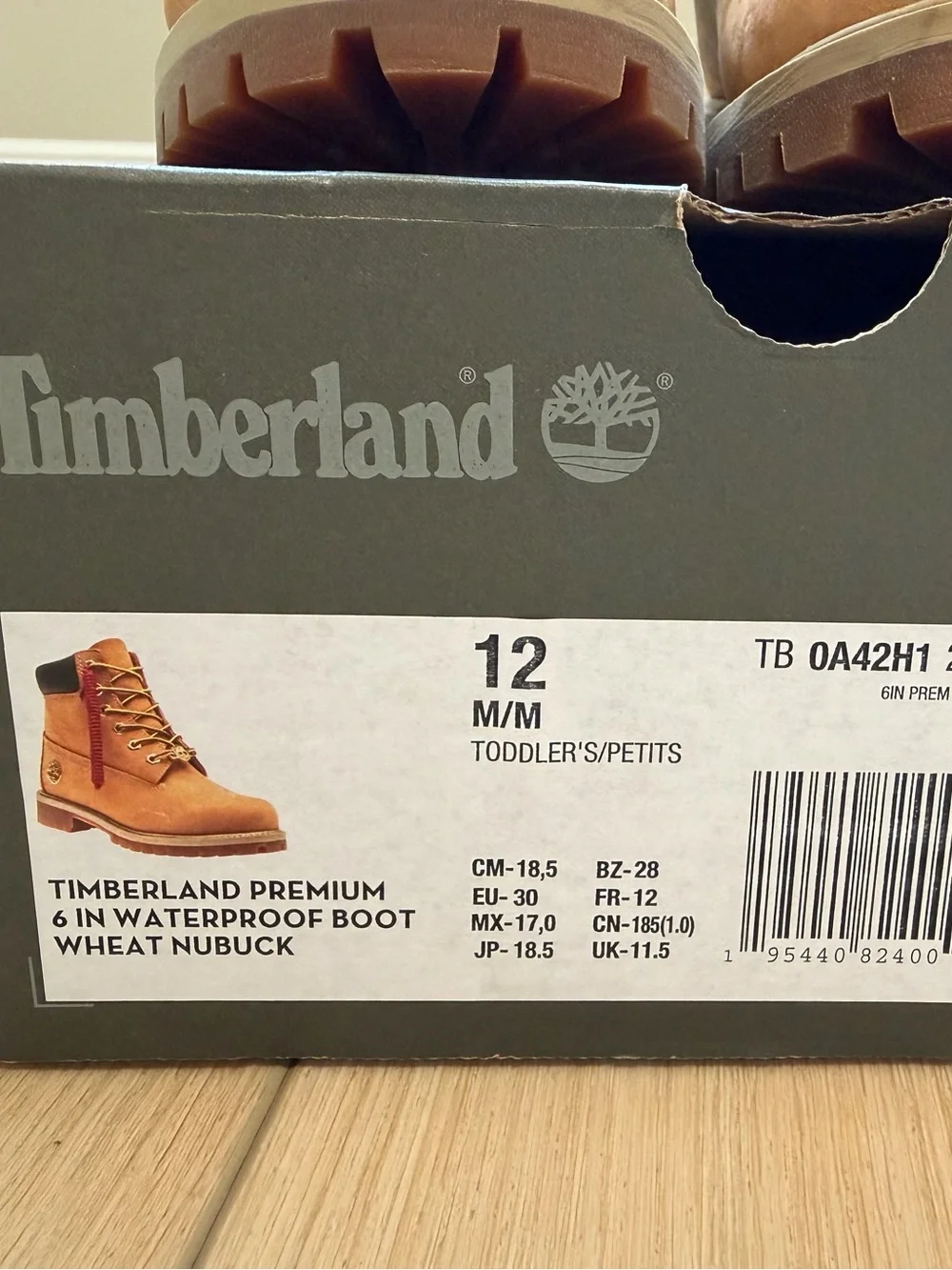Kids Timberland Boots size 12c